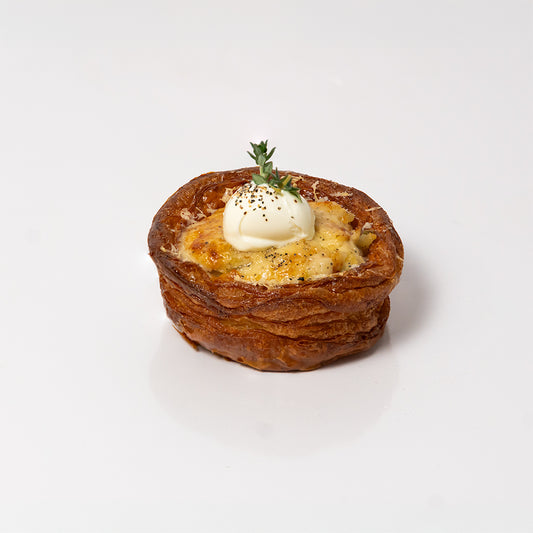Potato Leek Gratin Brioche Bun